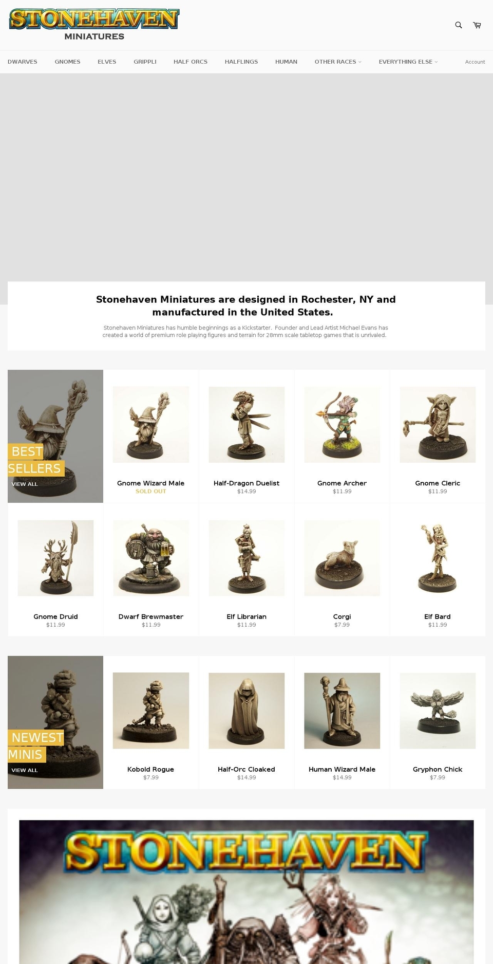 stonehavenmini.com — Shopify storefront screenshot