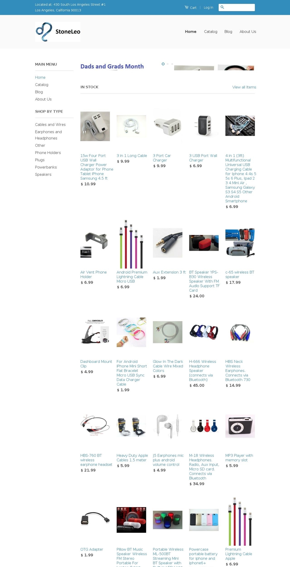 stoneleo.com shopify website screenshot