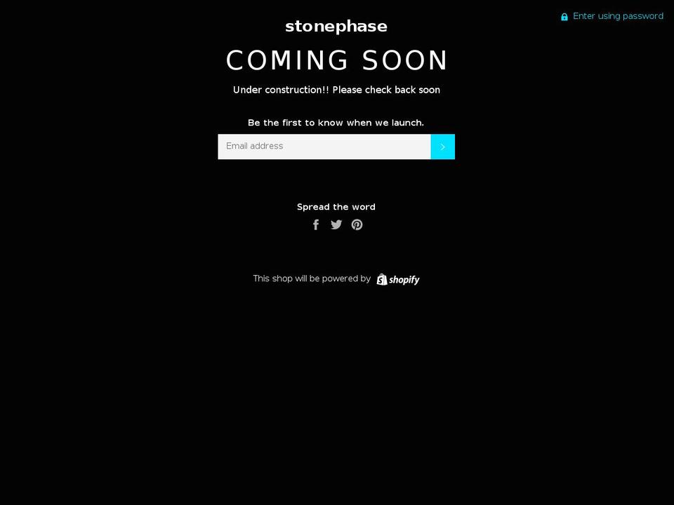 stonephase.com — Shopify storefront screenshot