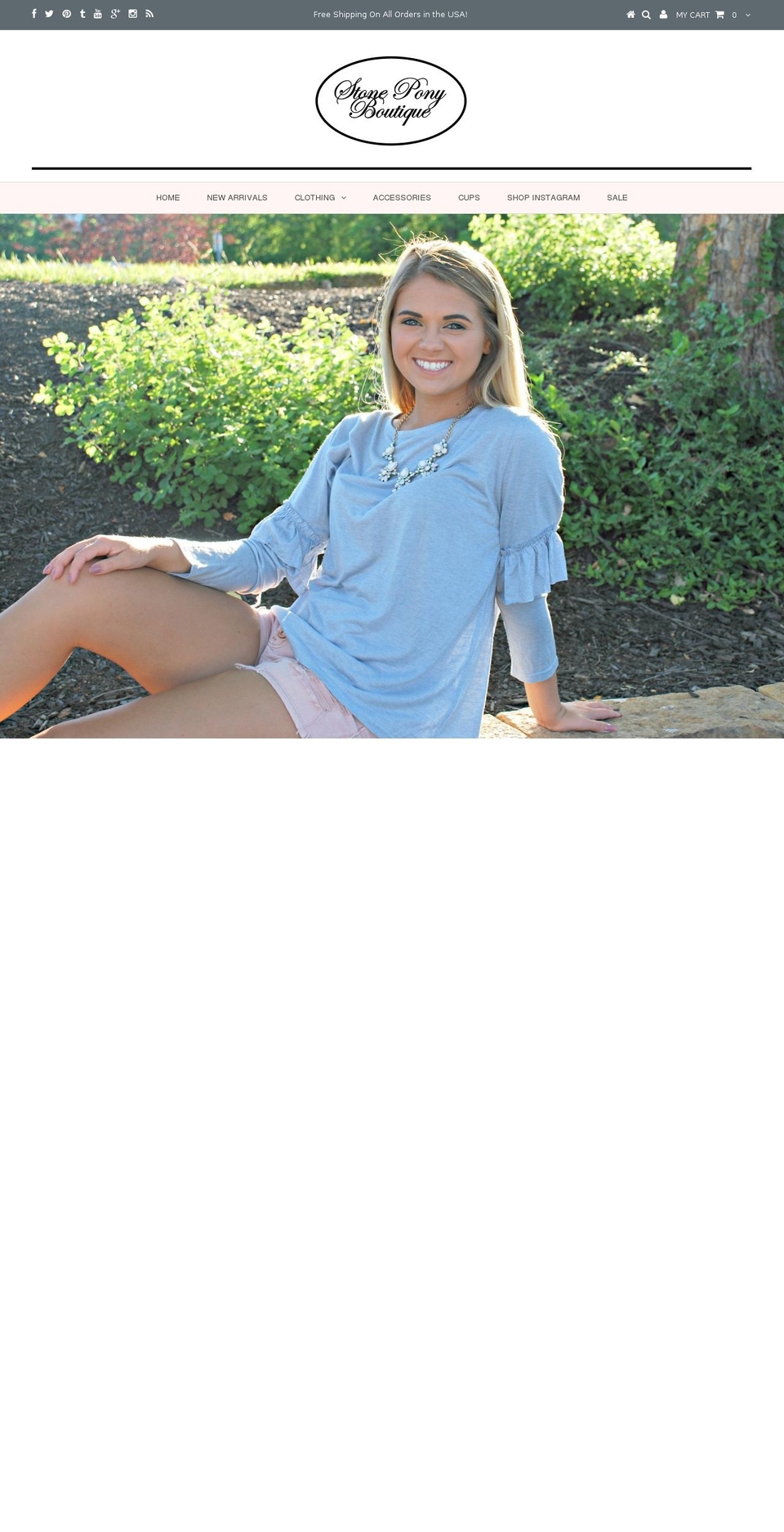 stoneponyboutique.com — Shopify storefront screenshot