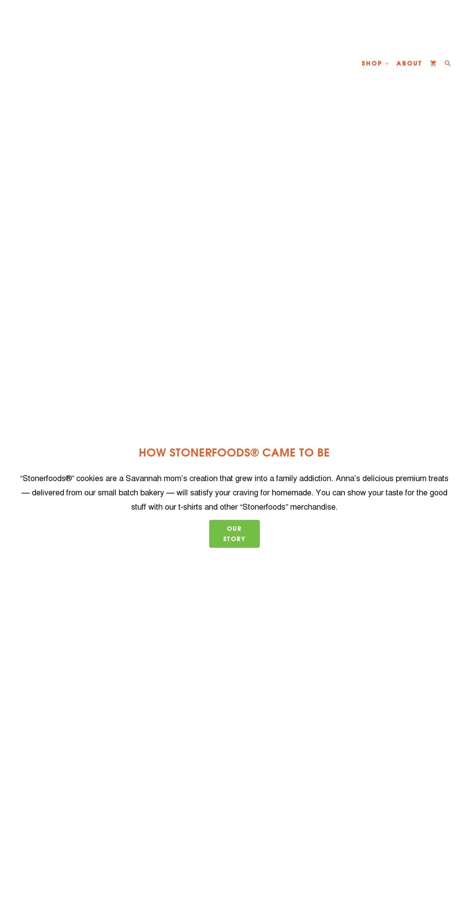 stonerfoods.com shopify website screenshot