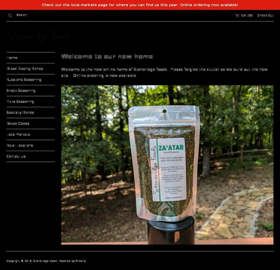 stoneridgefoods.com — Shopify storefront screenshot