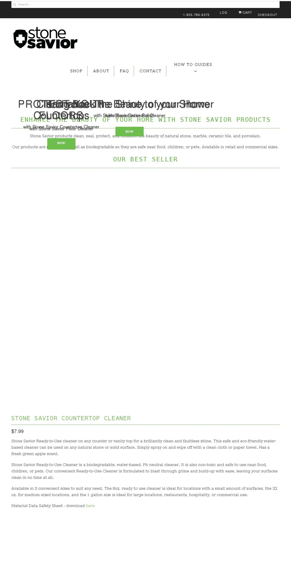 stonesavior.com shopify website screenshot