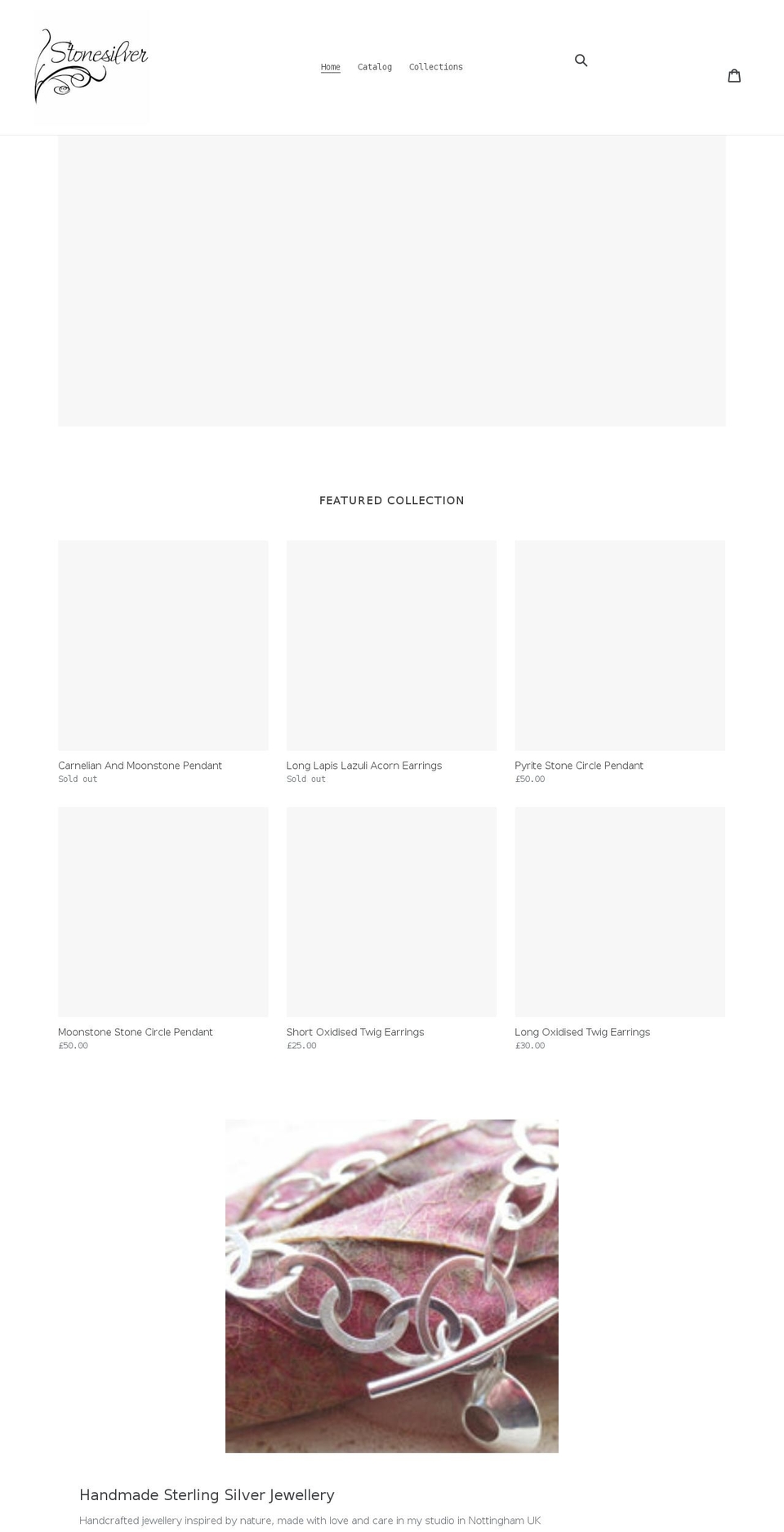 stonesilver.co.uk shopify website screenshot