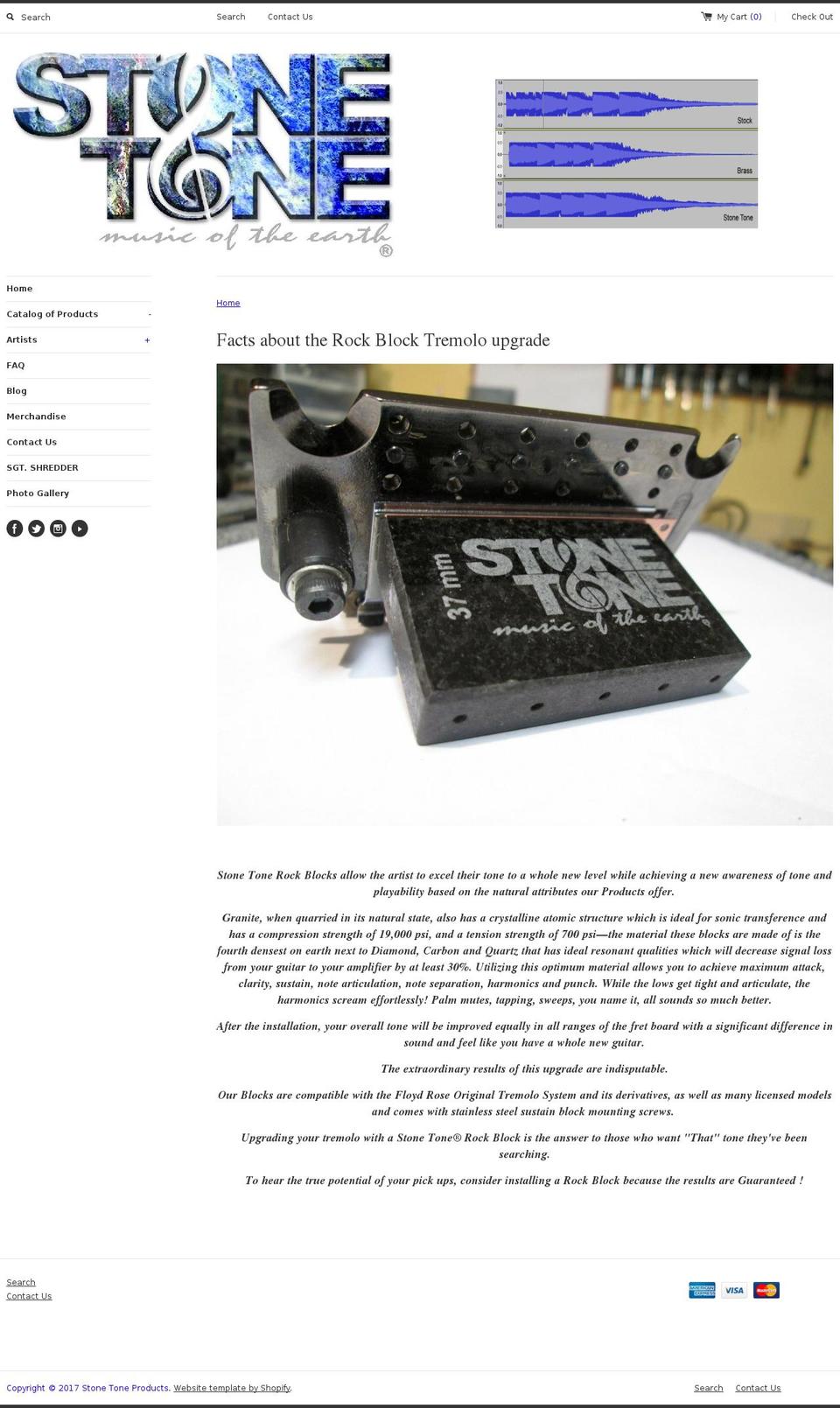 stonetoneproducts.com shopify website screenshot