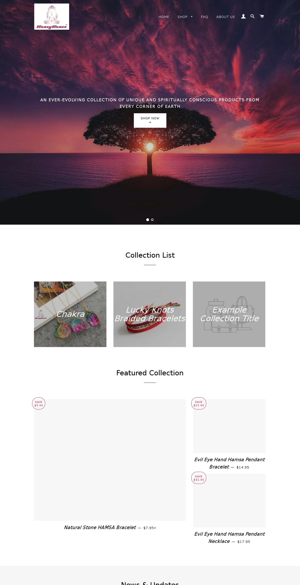 stoneystones.com — Shopify storefront screenshot