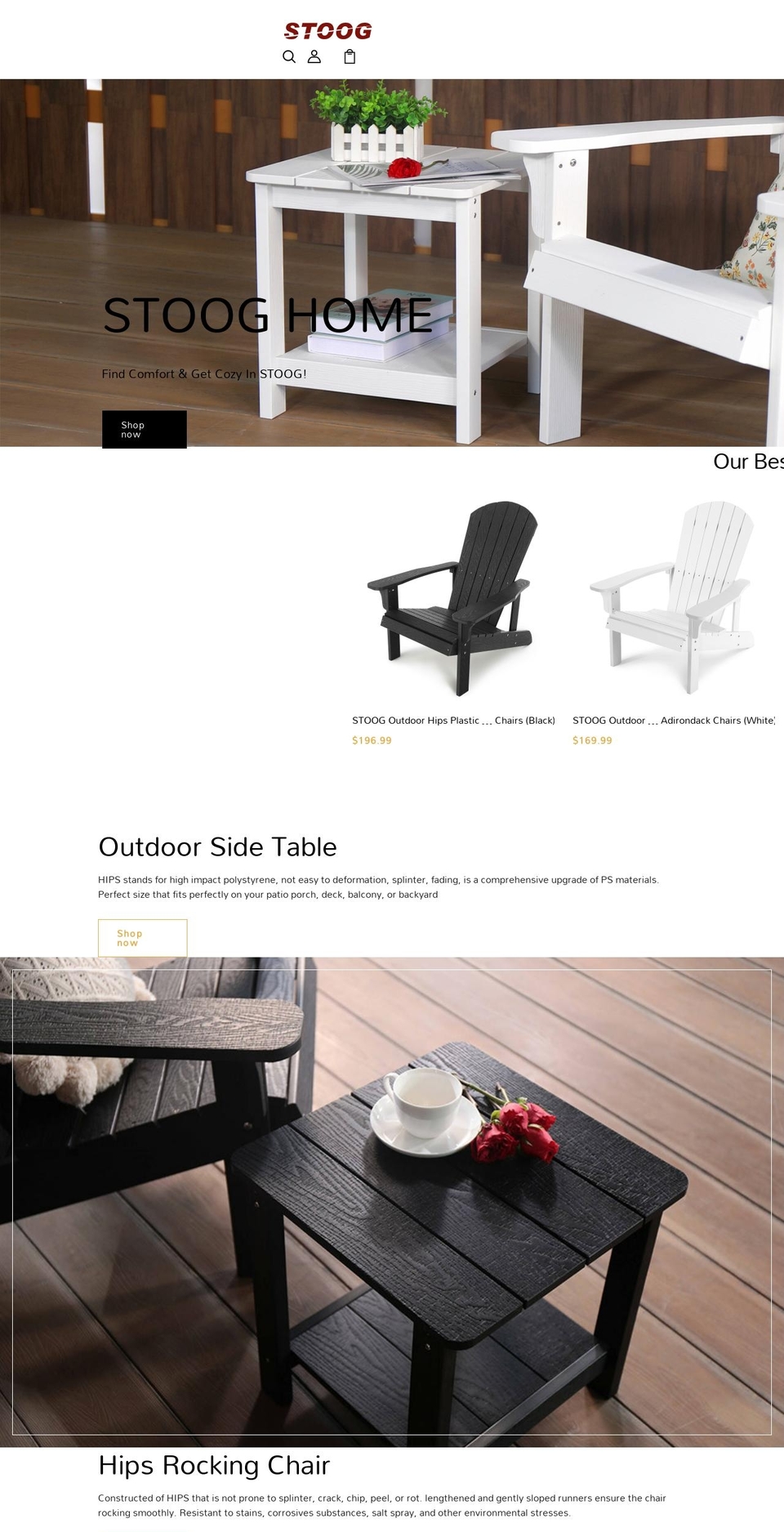 stoog.net shopify website screenshot