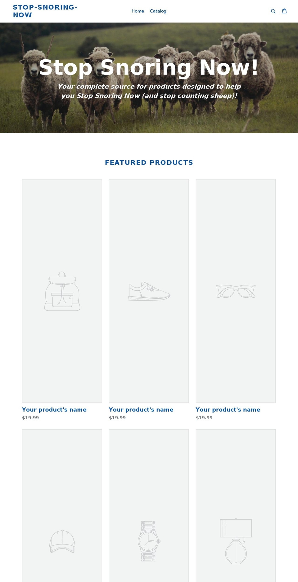 stop-snoring-now.com — Shopify storefront screenshot