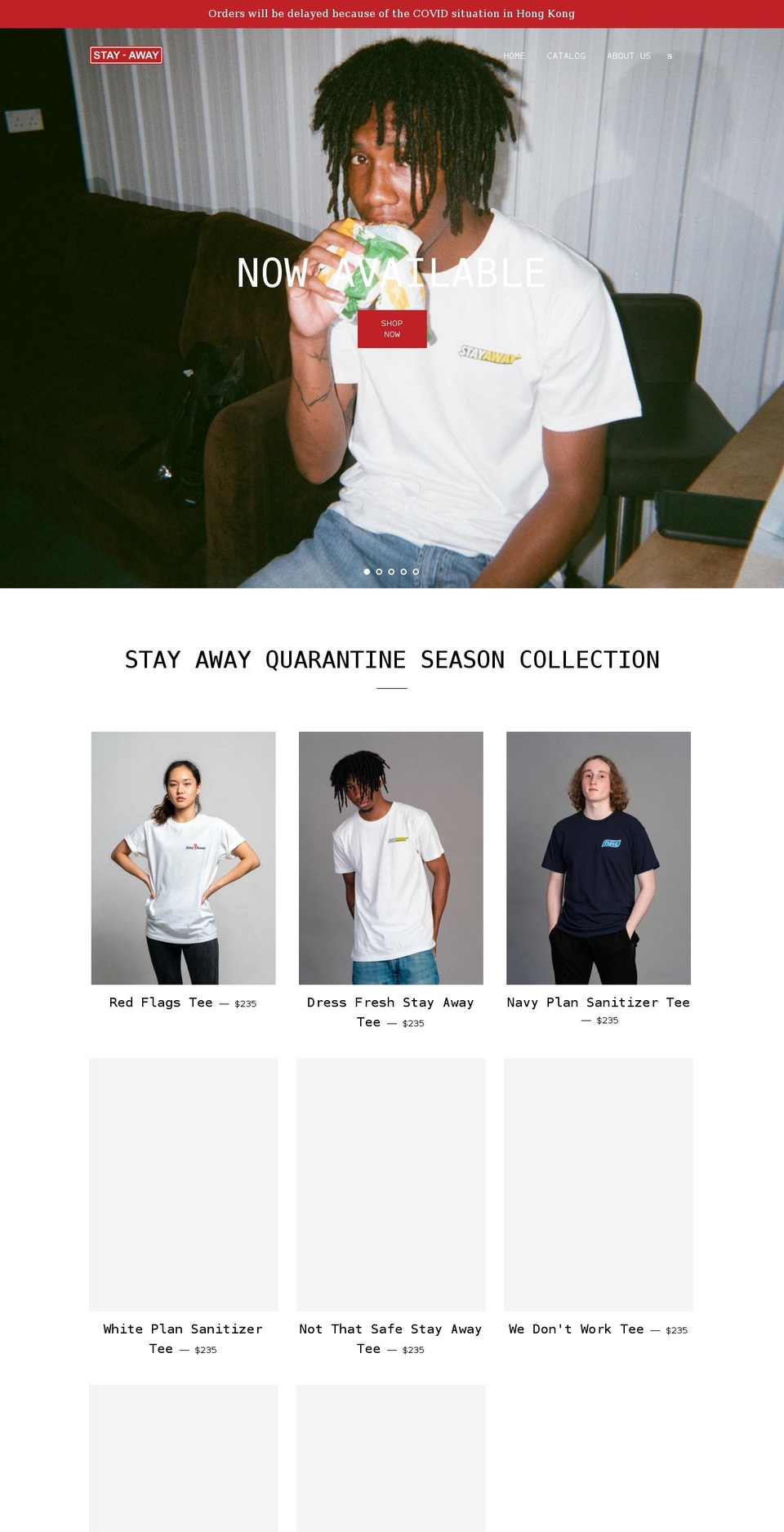 stopitstayaway.com shopify website screenshot