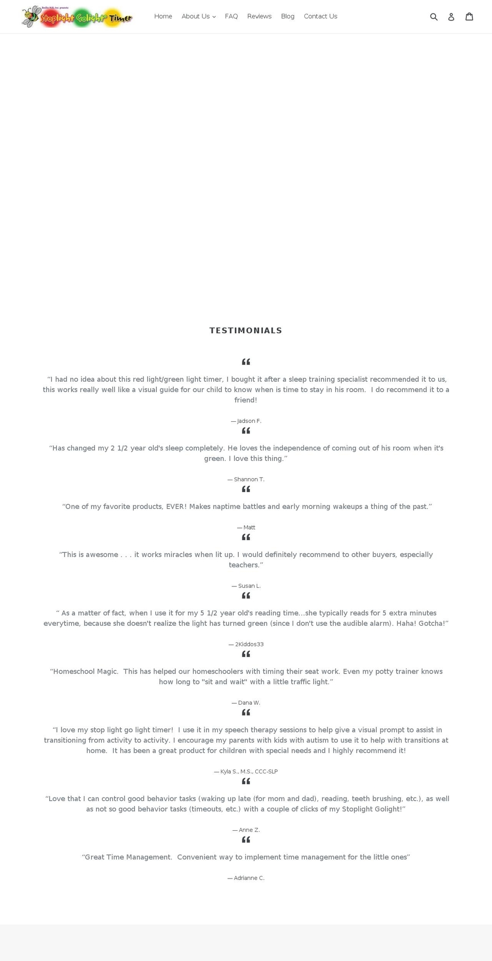 stoplightgolight.com — Shopify storefront screenshot