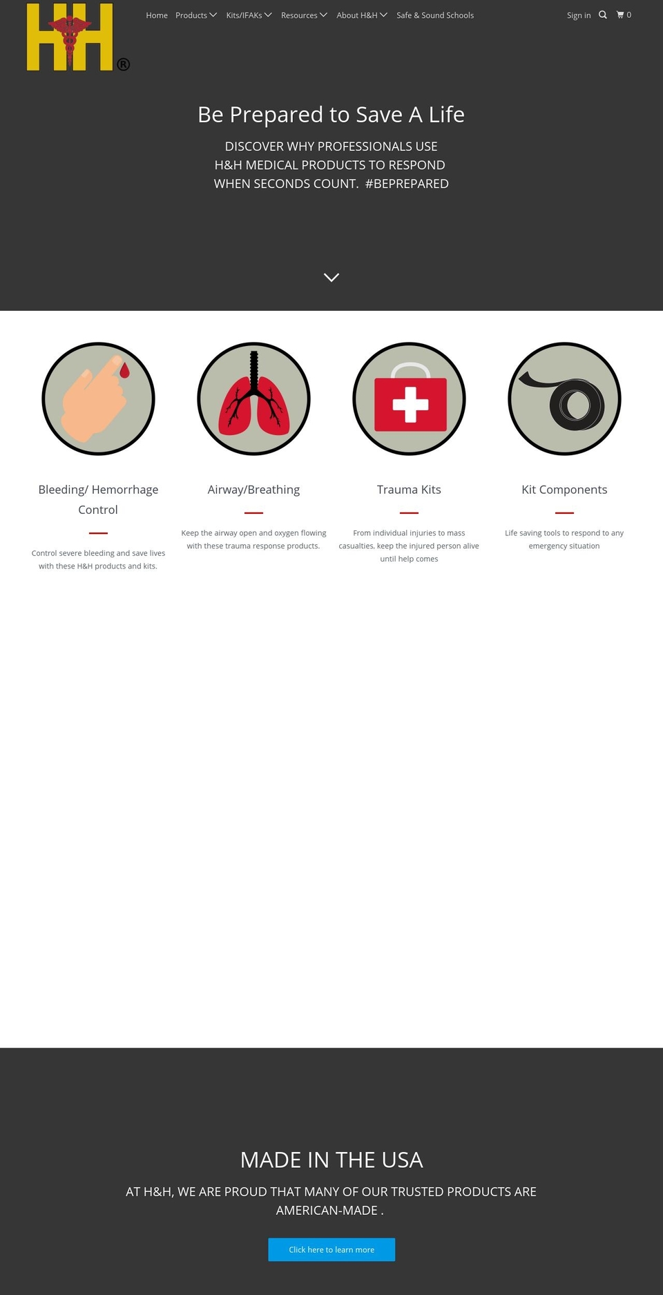 stopthebleedkit.com shopify website screenshot