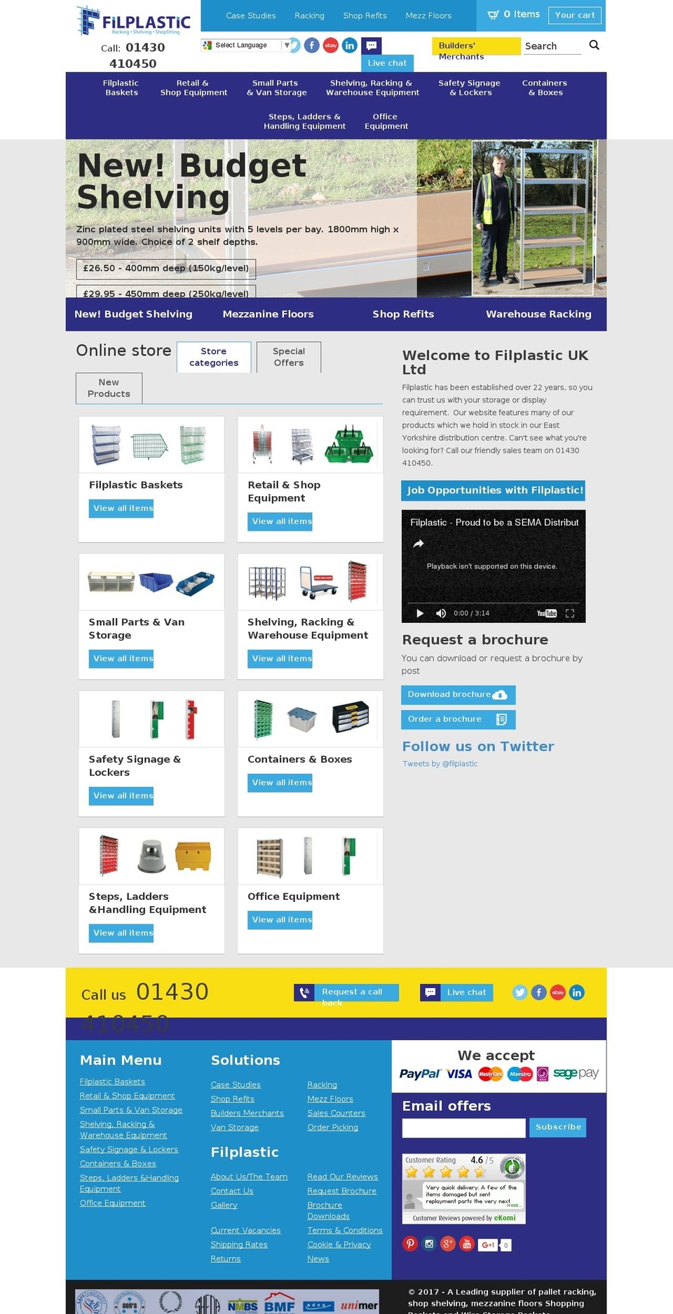 storage-equipmentonline.com shopify website screenshot
