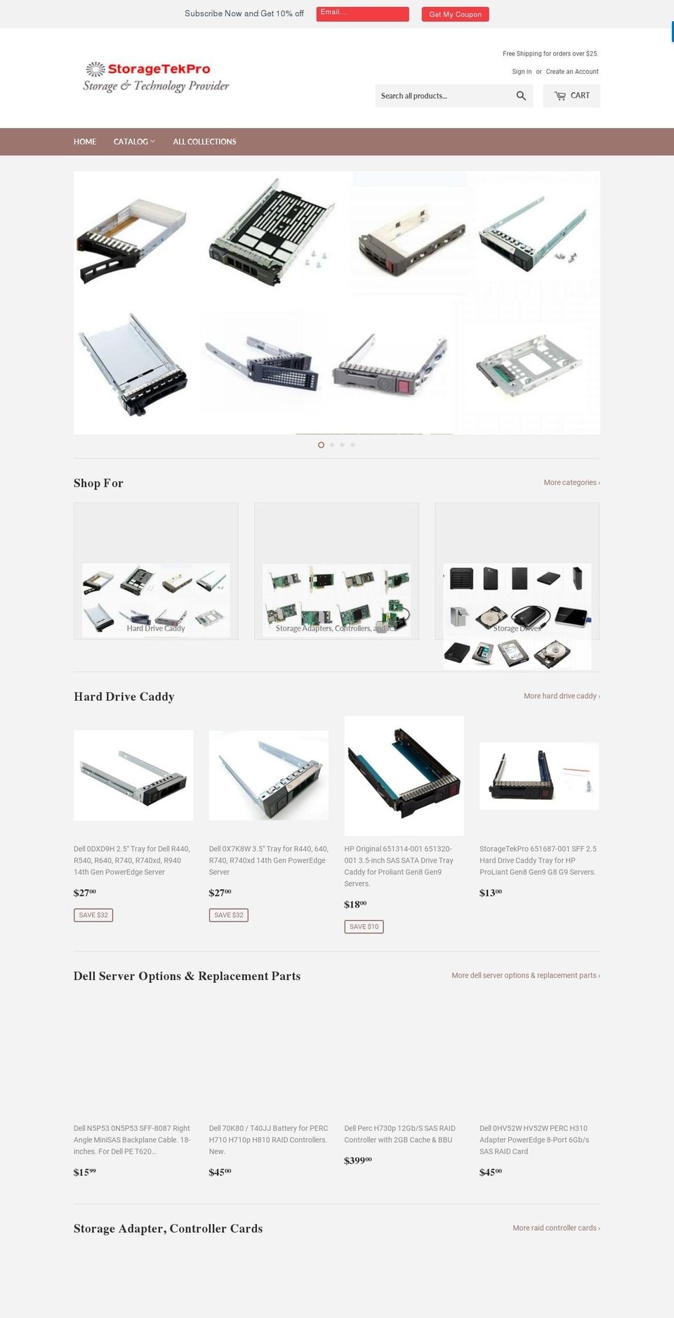 storagetekpro.com shopify website screenshot