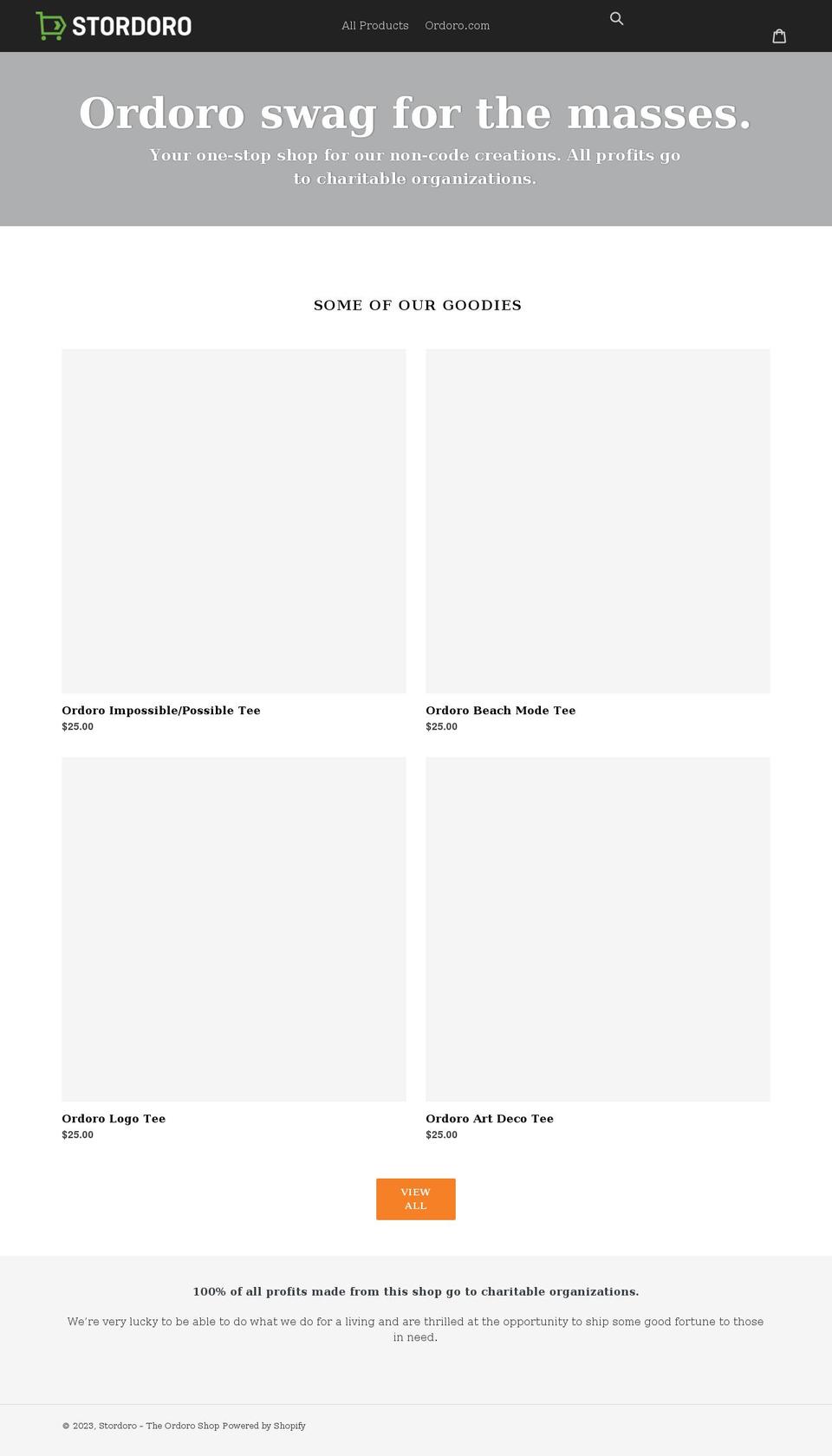 stordoro.com shopify website screenshot