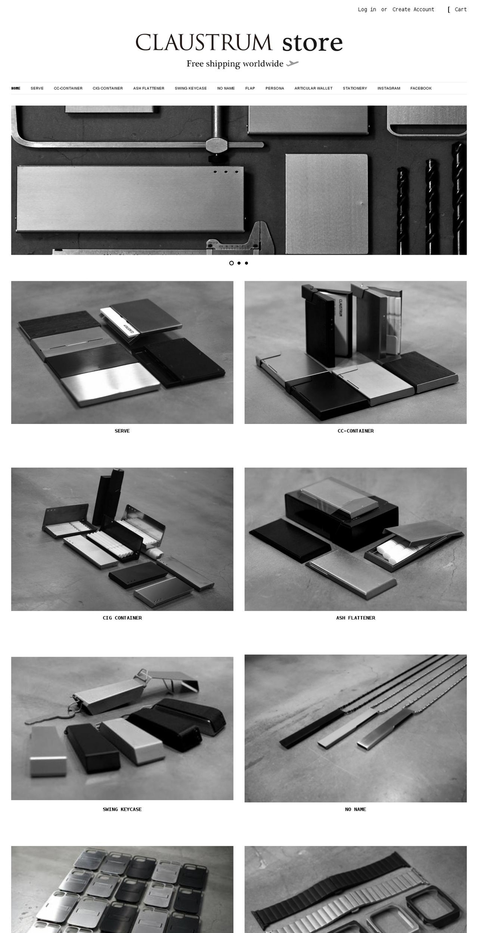store-claustrum.com shopify website screenshot