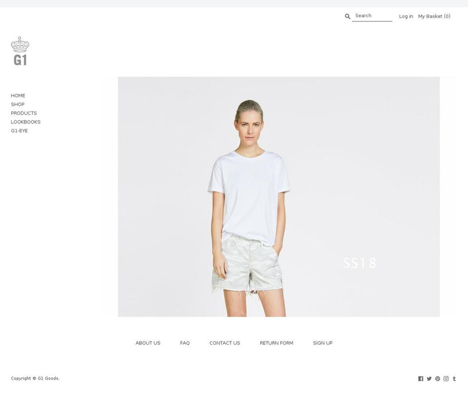 store.g1goods.com shopify website screenshot