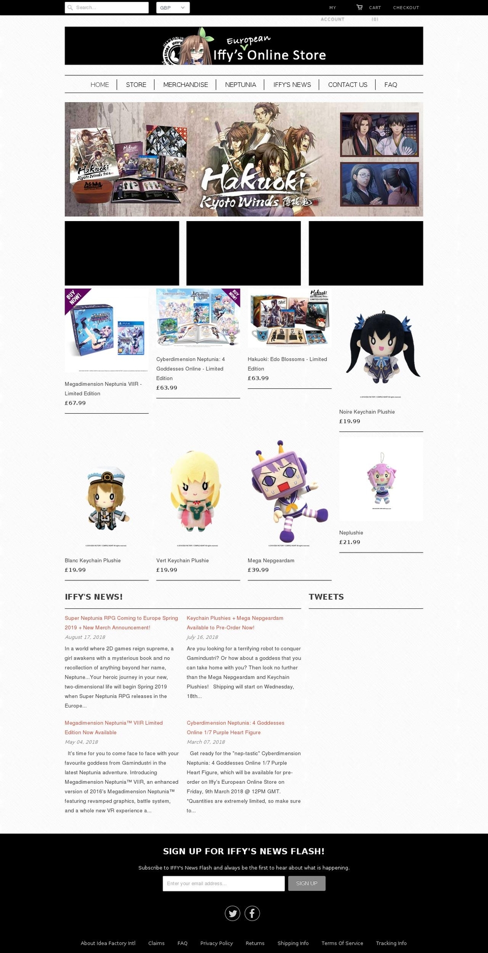 store.iffyseurope.com shopify website screenshot