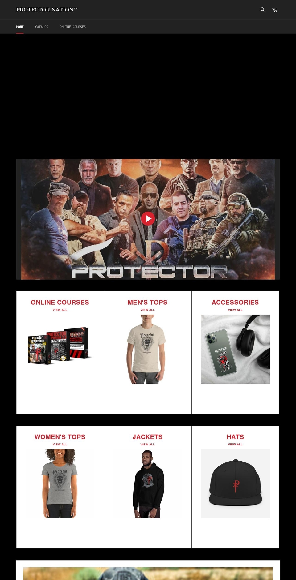 store.protectornation.com shopify website screenshot