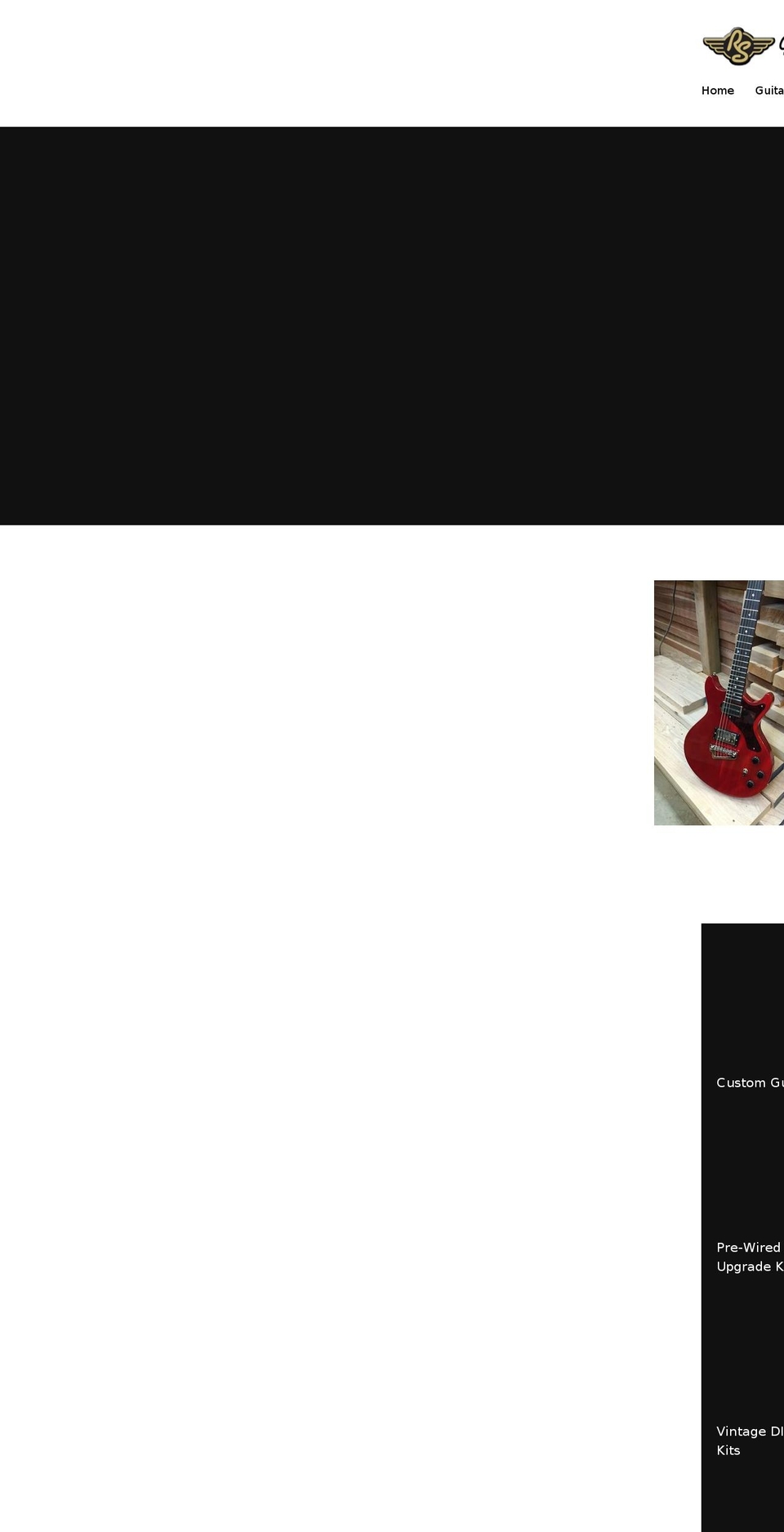 store.rsguitarworks.net shopify website screenshot