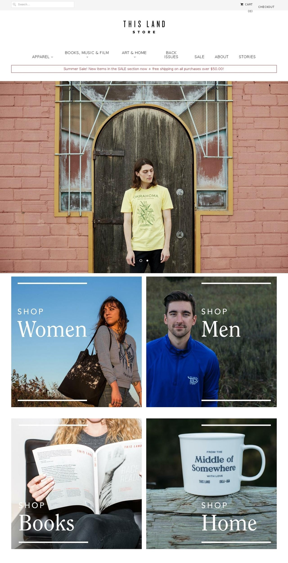 store.thislandpress.com — Shopify storefront screenshot