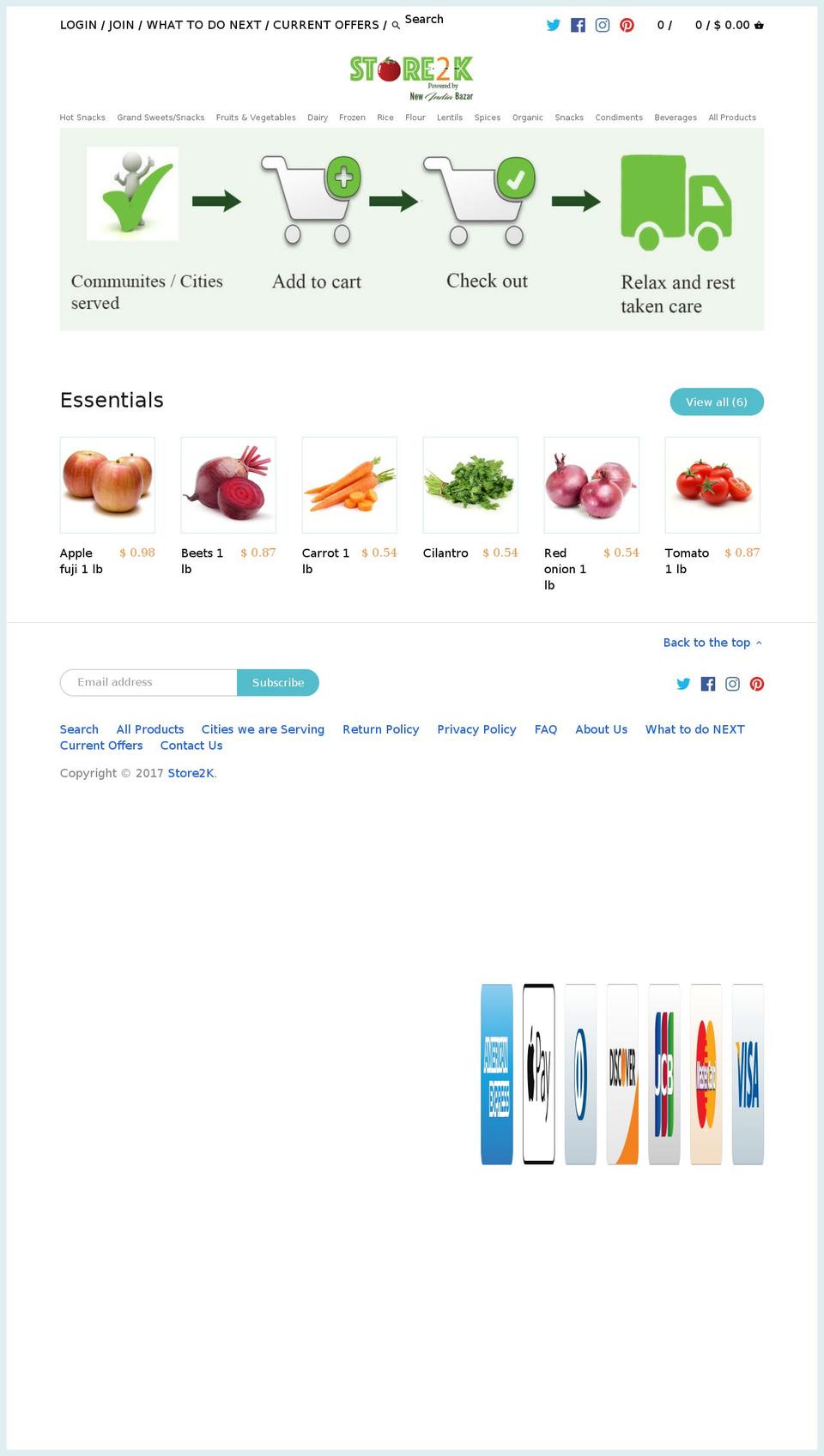 store2k.com shopify website screenshot