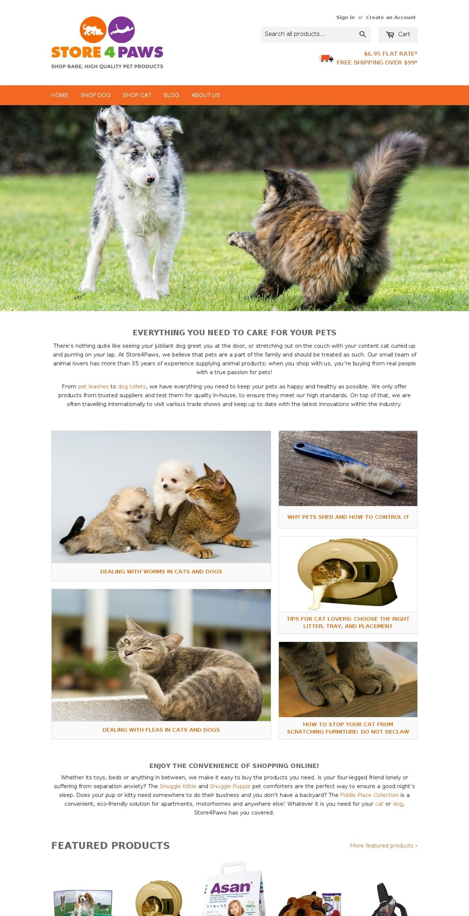 store4paws.com.au shopify website screenshot