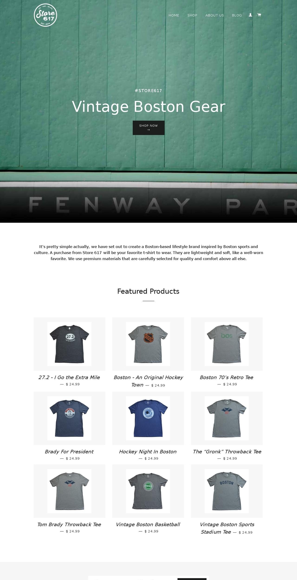 store617.com shopify website screenshot