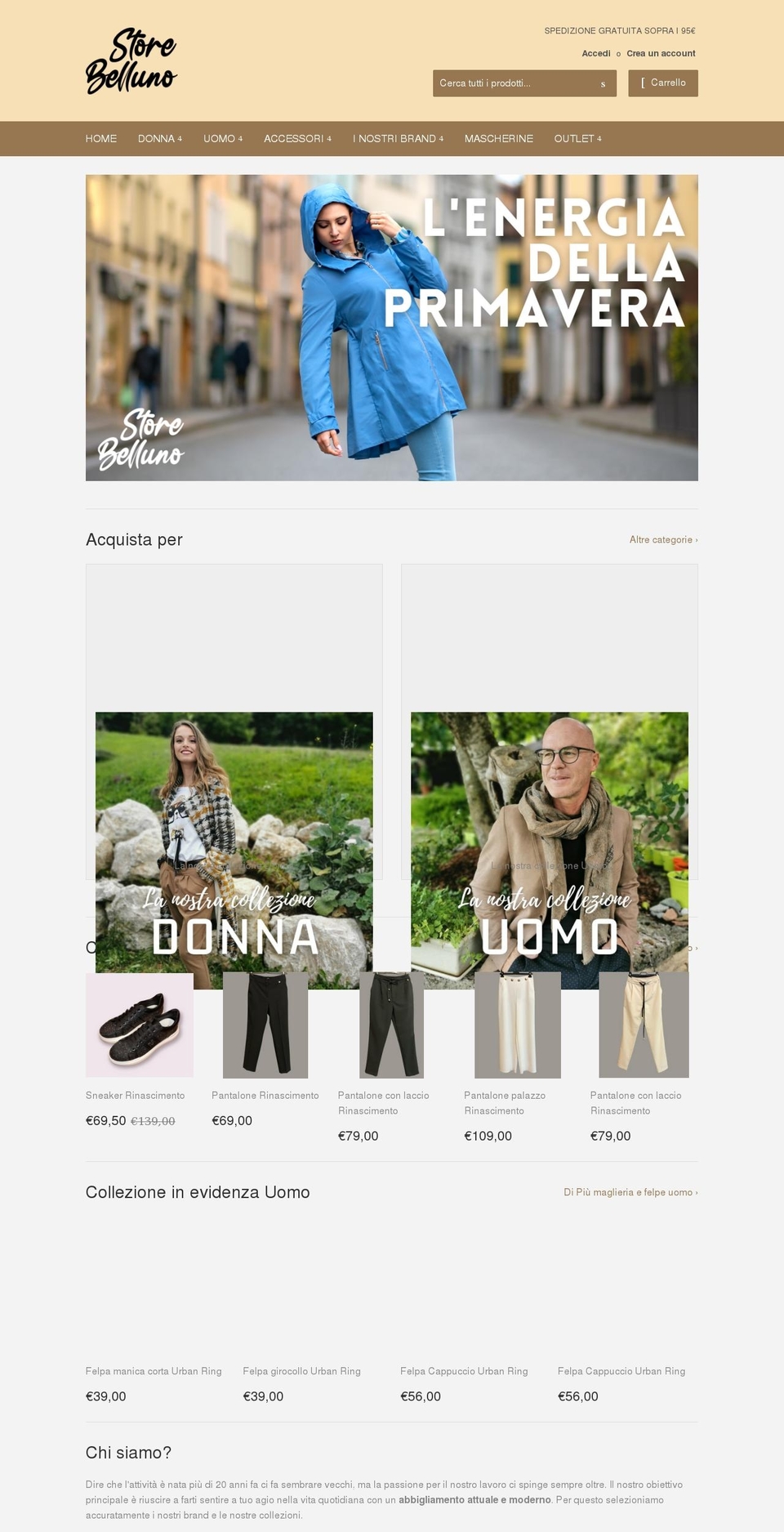 storebelluno.com shopify website screenshot