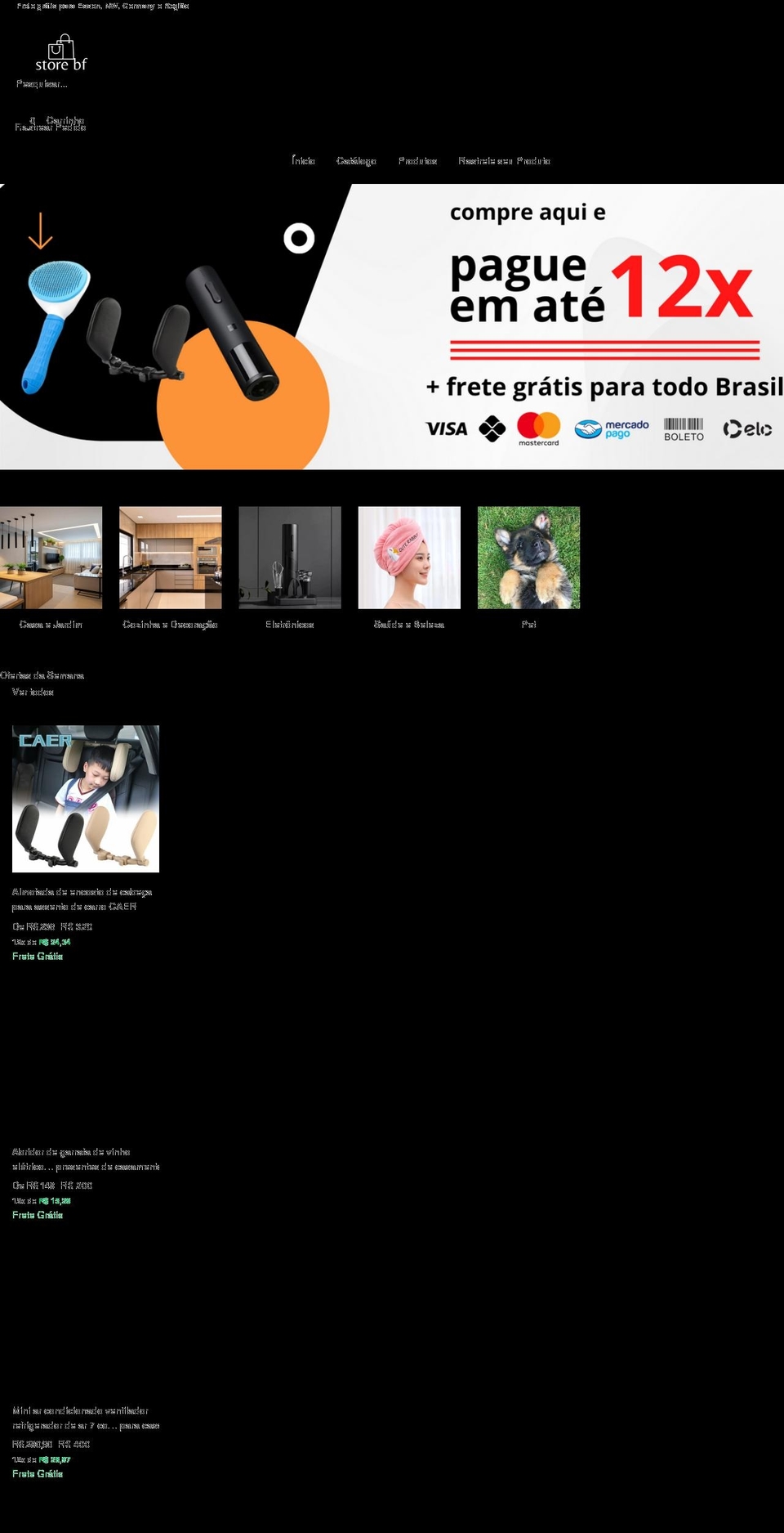 Tema loja vencedora Shopify theme site example storebf.com.br