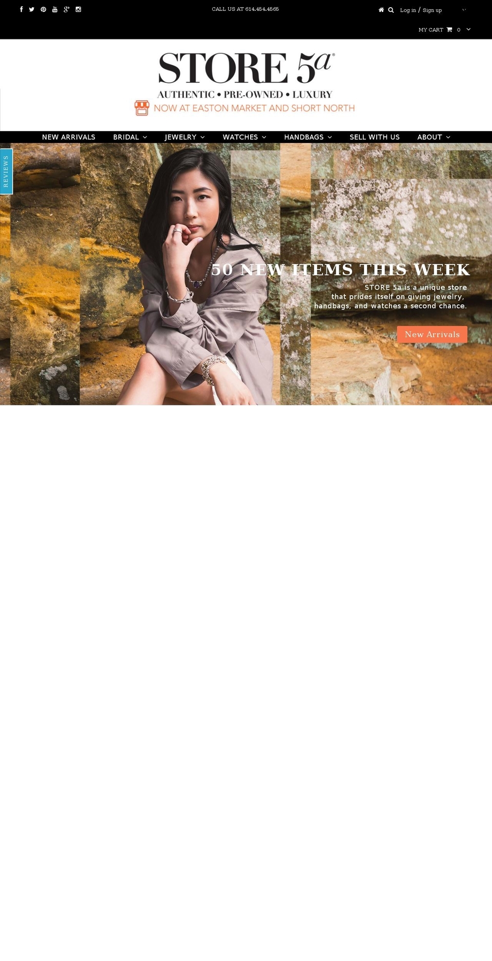 storefivea.com shopify website screenshot