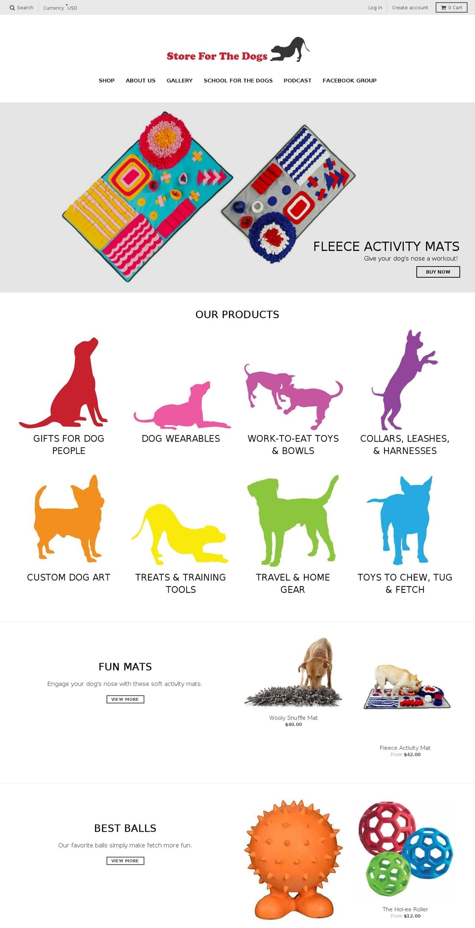 storeforthedogs.com — Shopify storefront screenshot
