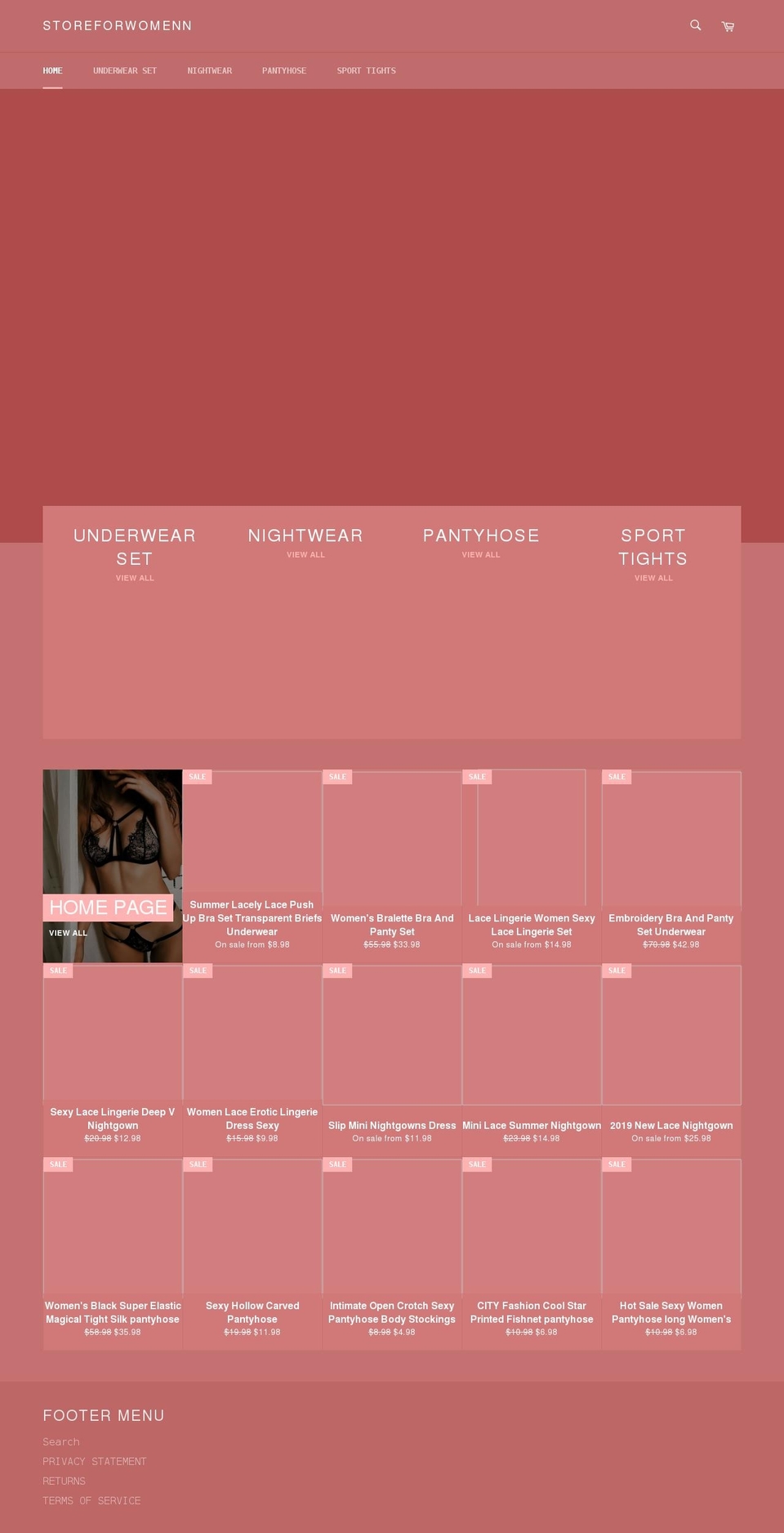 storeforwomenn.myshopify.com shopify website screenshot