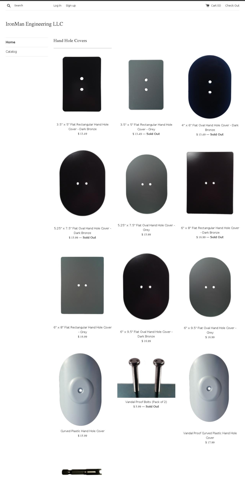storehandholecover.com shopify website screenshot