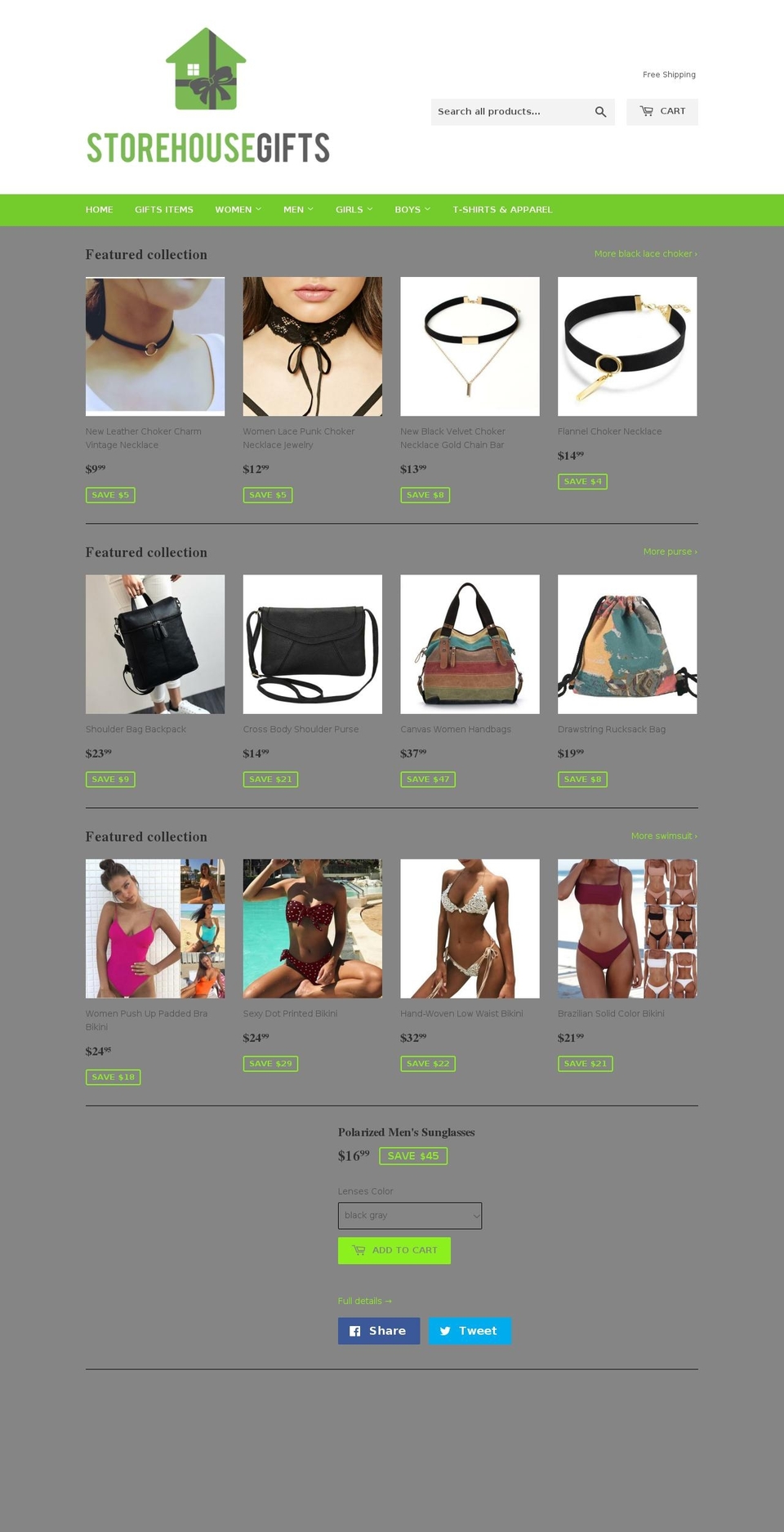 storehousegifts.com — Shopify storefront screenshot