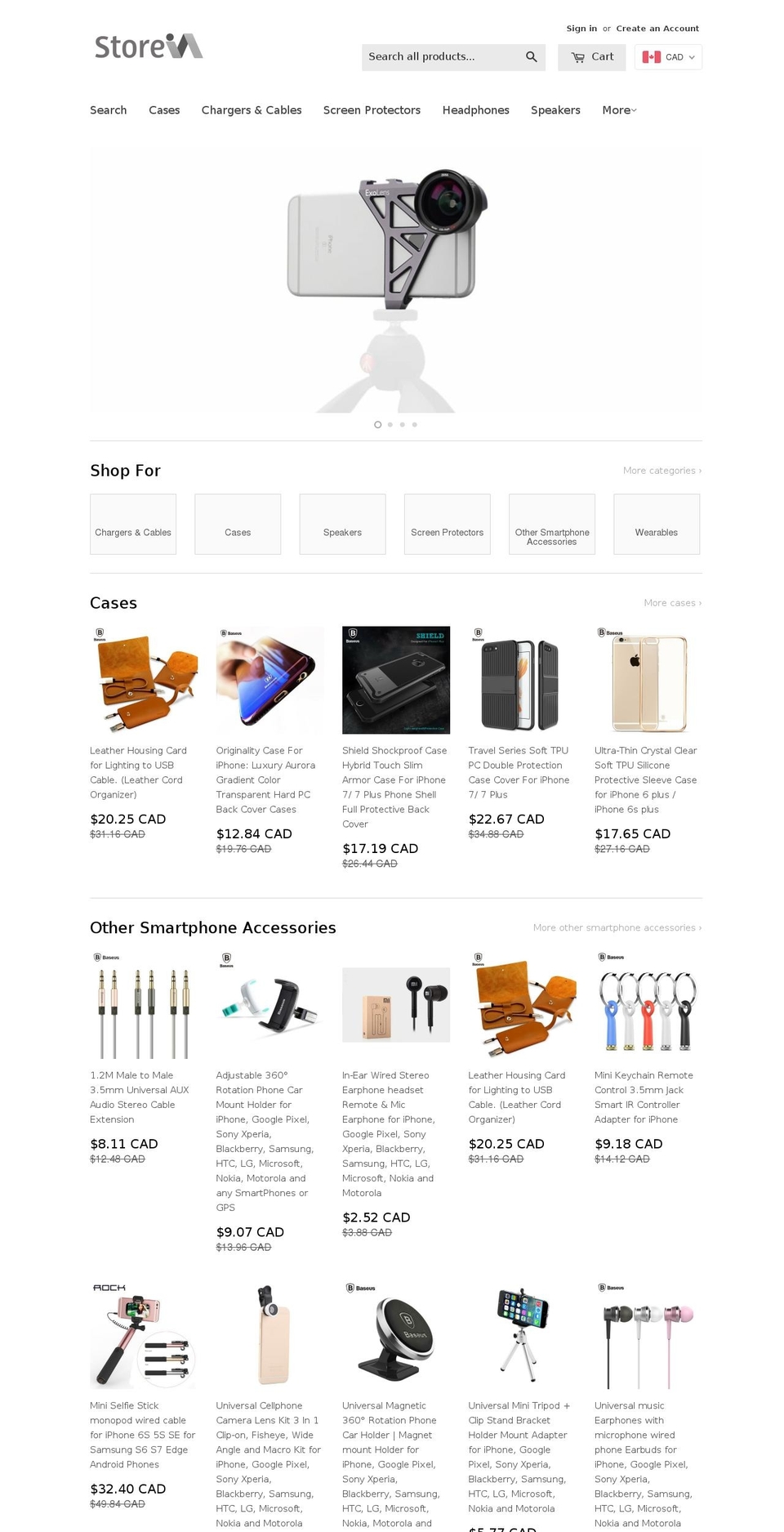 storeia.com shopify website screenshot
