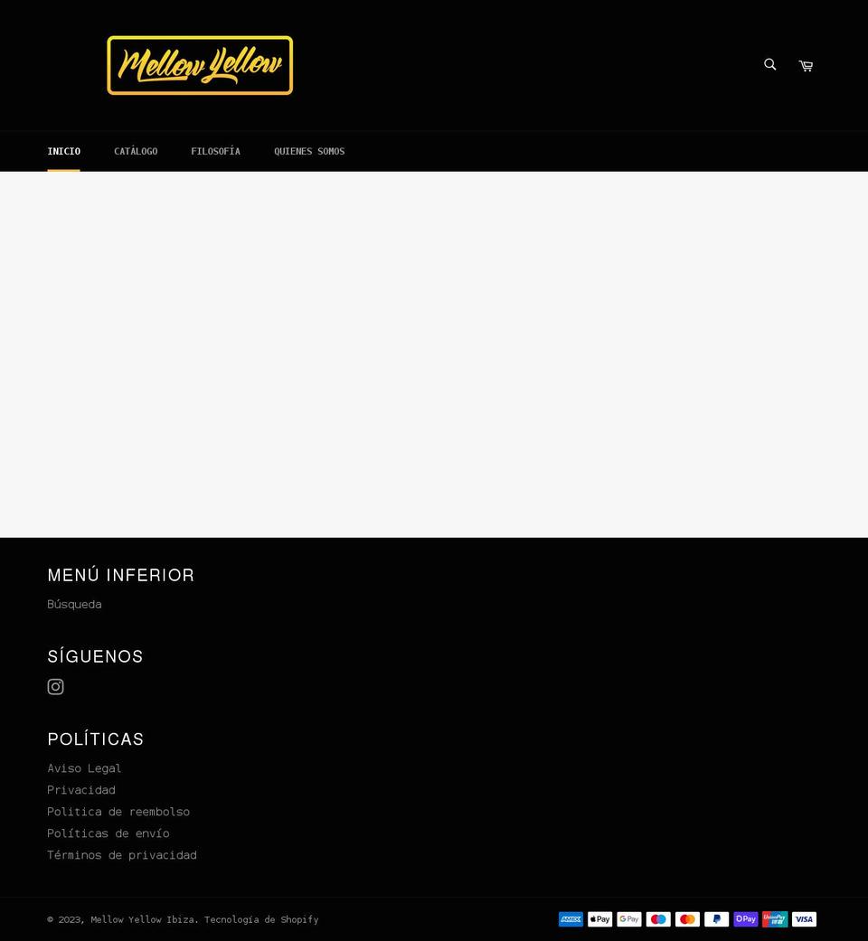 storemellowyellow.com shopify website screenshot