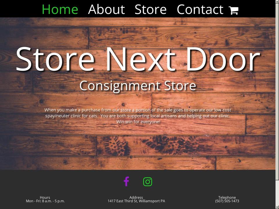 storenextdoor.myshopify.com shopify website screenshot