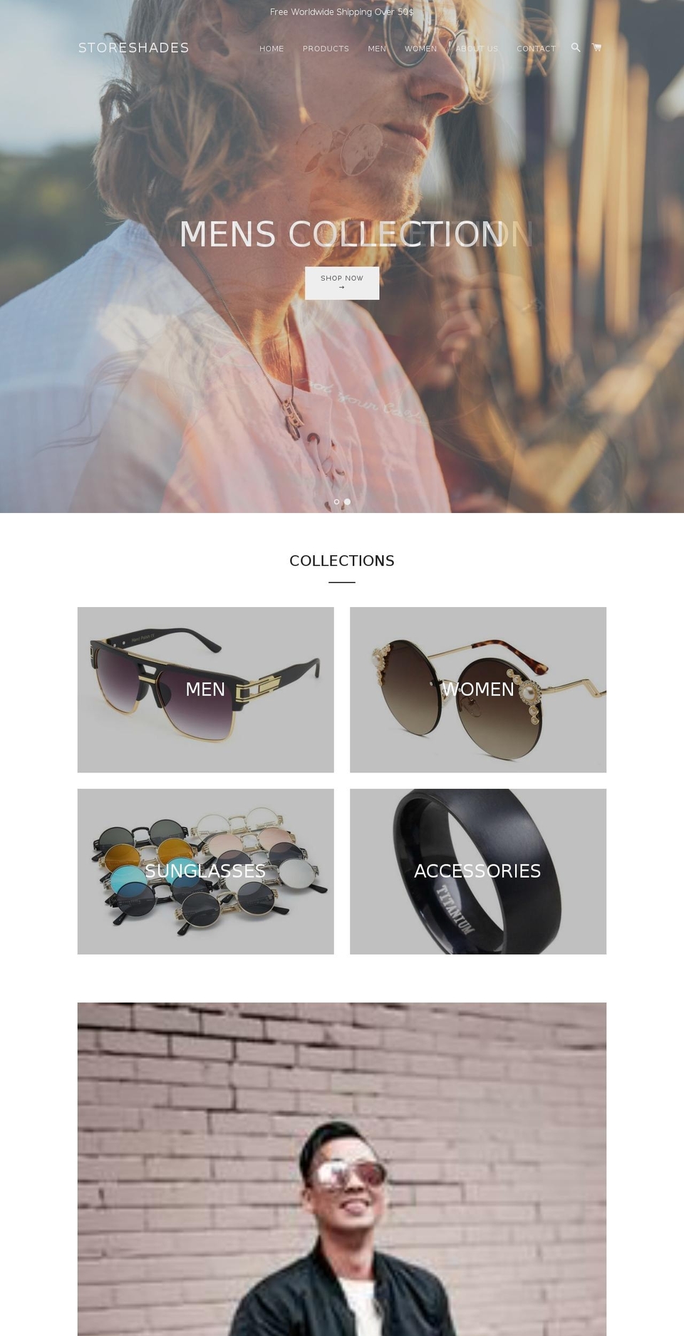 storeshades.com — Shopify storefront screenshot