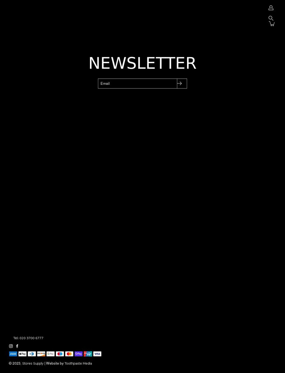 storessupply.co.uk shopify website screenshot