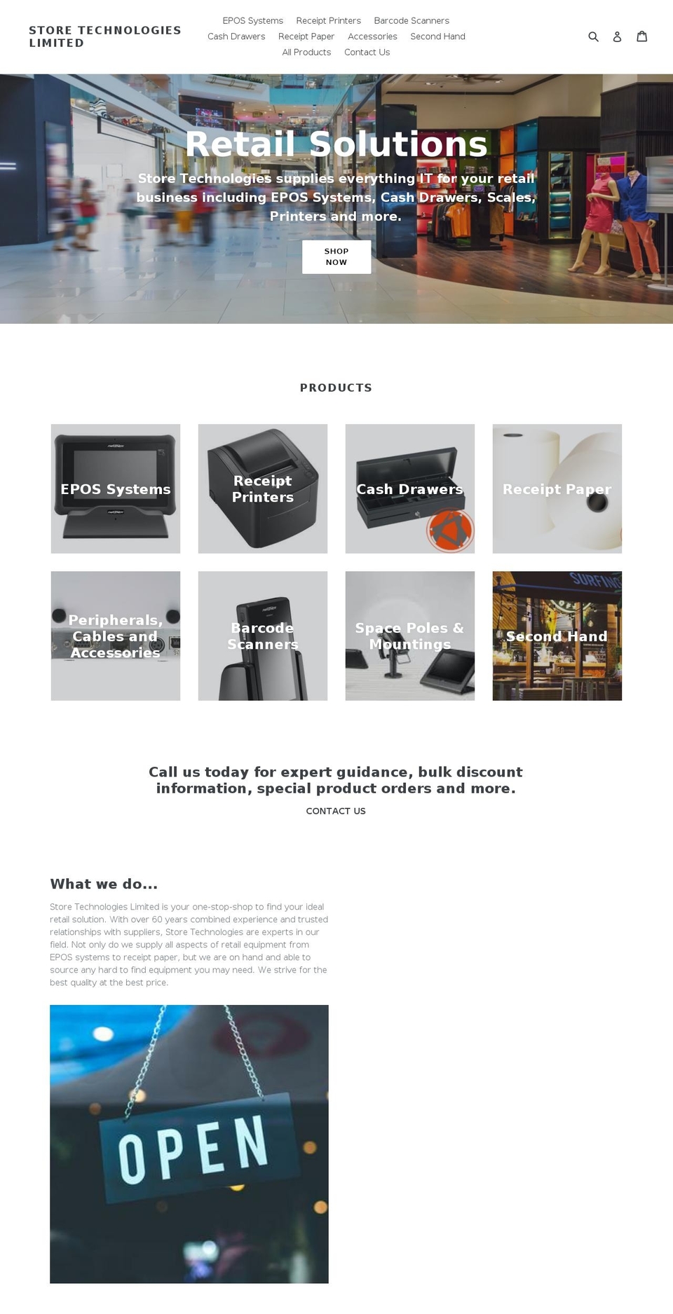 storetechnologieslimited.com shopify website screenshot