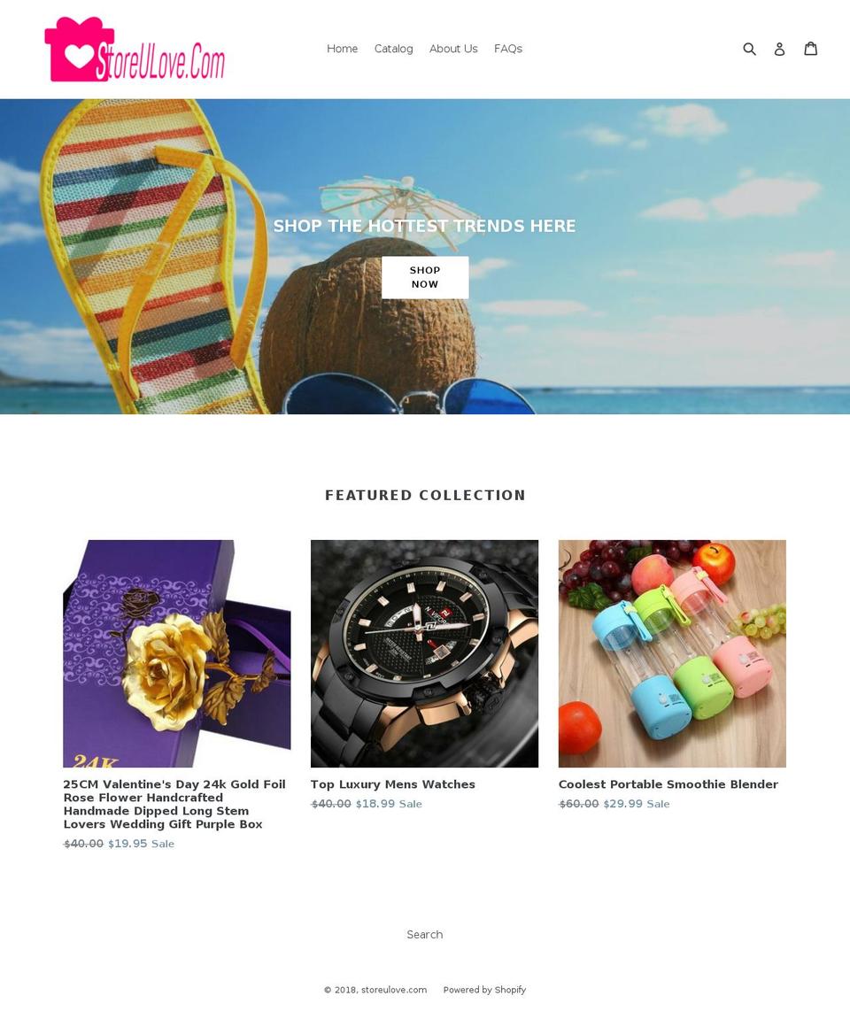 storeulove.com — Shopify storefront screenshot