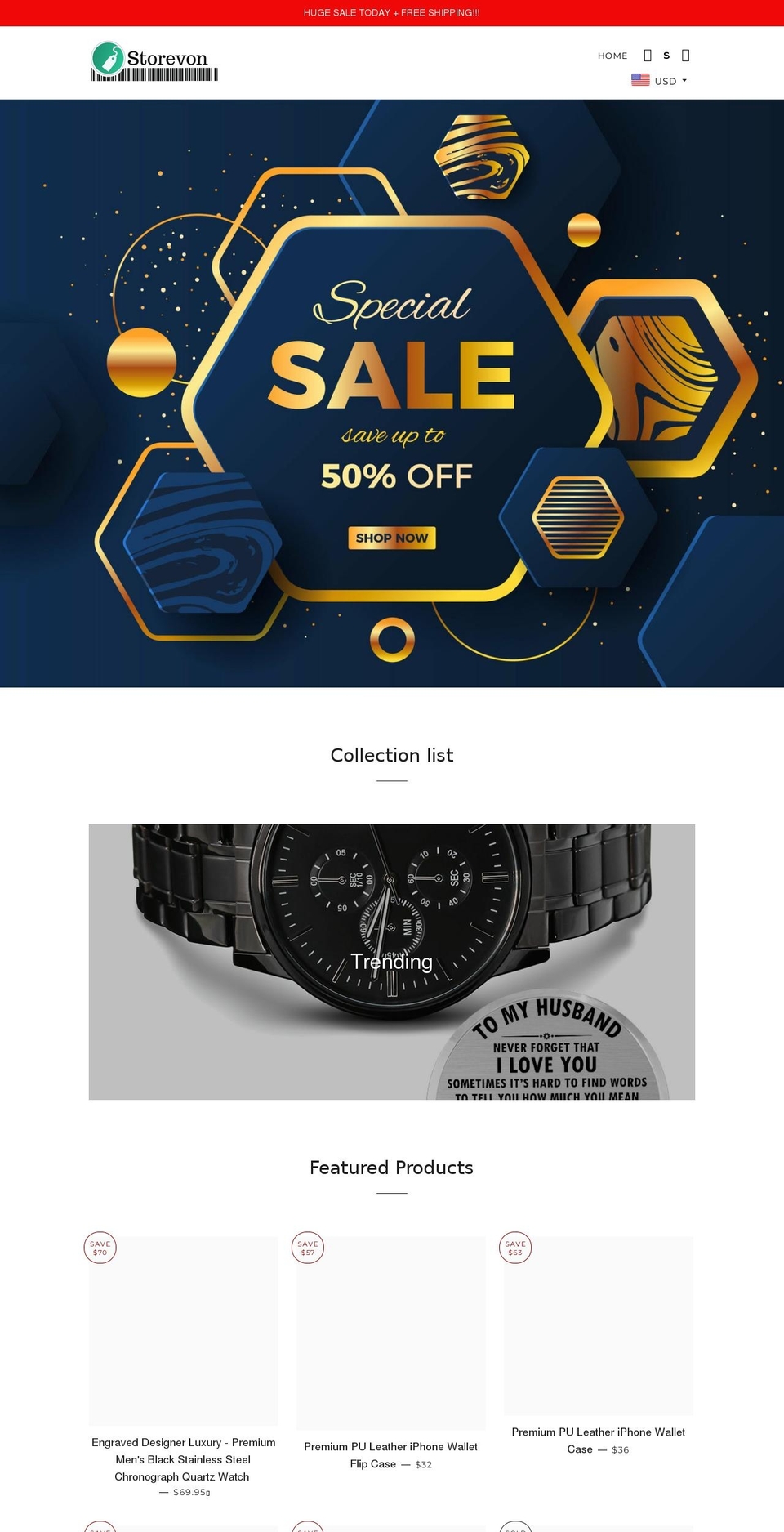 storevon.com shopify website screenshot
