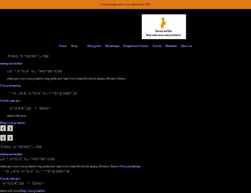 storeysandtails.co.uk shopify website screenshot