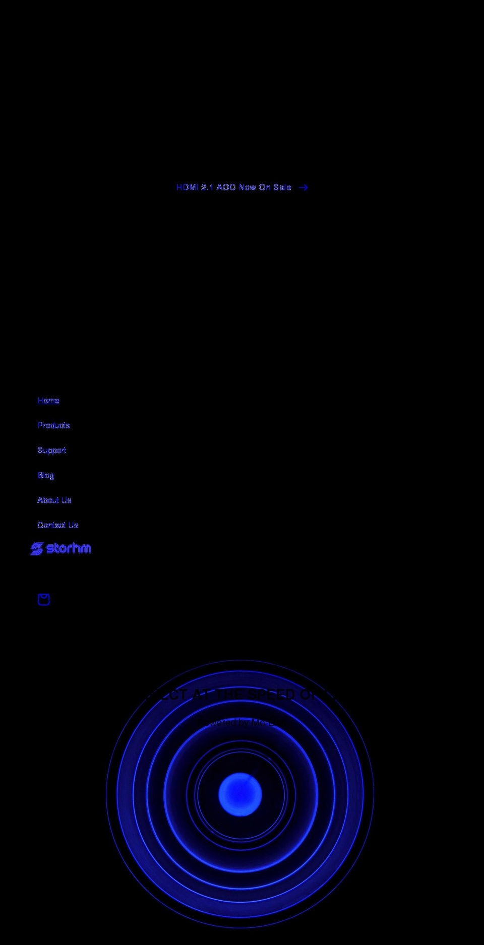 storhm.com shopify website screenshot