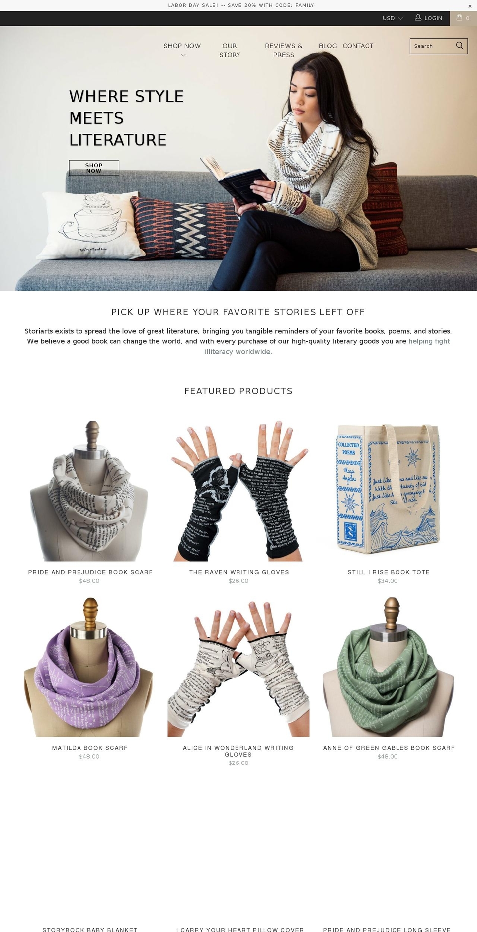 storiarts.myshopify.com — Shopify storefront screenshot