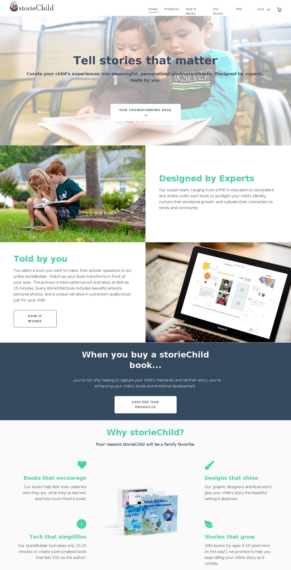 storieco.com shopify website screenshot