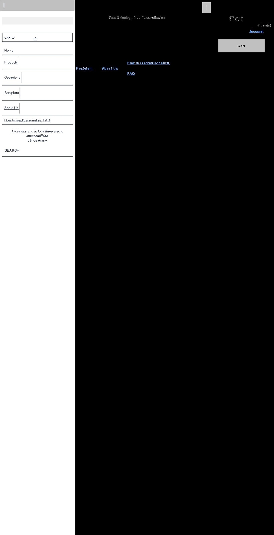 storiedaffect.com shopify website screenshot