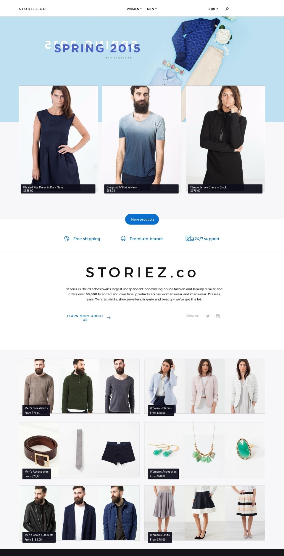 storiez.co shopify website screenshot