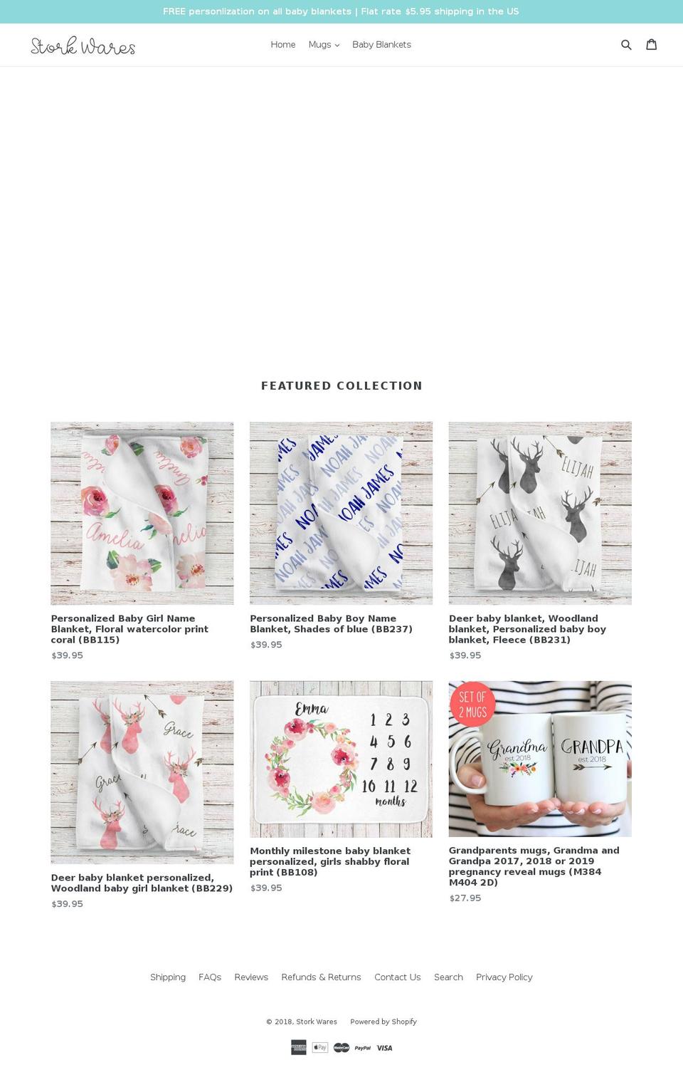 storkwares.com shopify website screenshot