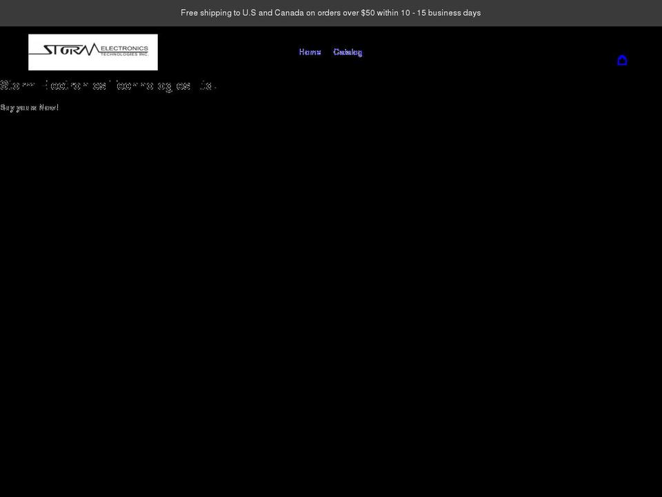 storm-electronics.com shopify website screenshot